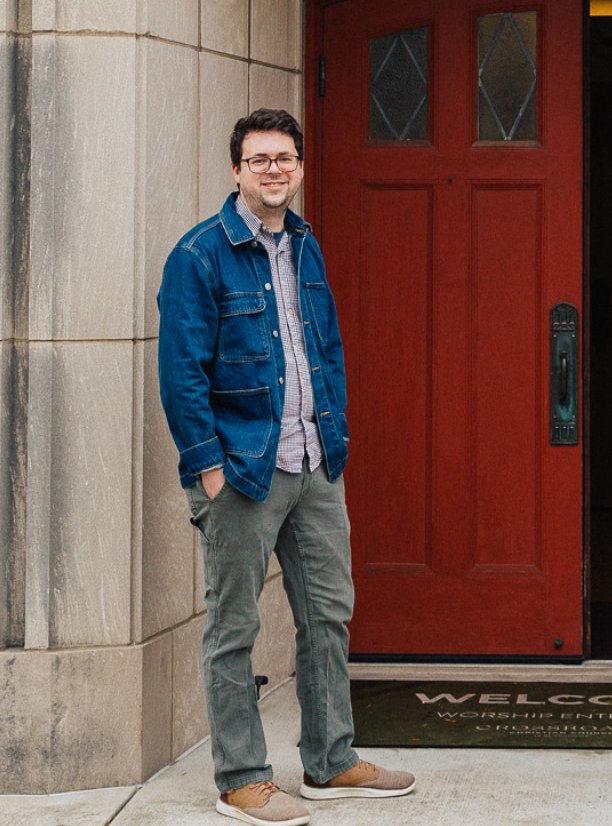 Pastor Ben Michaels outside Crossroads